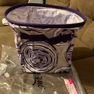 Thirty- One Mini Storage bin purple geo print